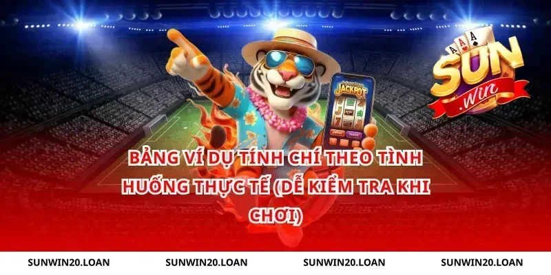 Bảng ví dụ tính chí theo tình huống thực tế (dễ kiểm tra khi chơi)